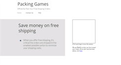 Desktop Screenshot of packinggames.com